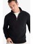 Regular Fit Dik Yaka Yarım Fermuarlı İçi Yumuşak Tüylü Basic Düz Sweatshirt X7405AZ25AU 5