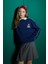 Kız Çocuk Oversize Geniş Kalıp Bisiklet Yaka Baskılı Sweatshirt F2250A825AU 3