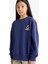 Kız Çocuk Oversize Geniş Kalıp Bisiklet Yaka Baskılı Sweatshirt F2250A825AU 5