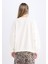 Coool Oversize Geniş Kalıp Bisiklet Yaka Basic Düz Kalın Sweatshirt D9022AXNS 7