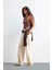 Wide Leg Fermuarlı Yüksek Bel Standart Boy Pantolon F9747AX25AU 7