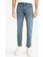 Pedro Slim Fit Dar Kalıp Normal Bel Dar Paça Jean Pantolon F2926AX25AU 4