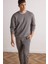Boxy Fit Bisiklet Yaka Basic Düz Pike Sweatshirt E1519AX25AU 1