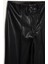 Wide Leg Fermuarlı Uzun Deri Pantolon G0140AX25AU 4