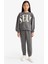 Kız Çocuk 2'li Takım Baskılı Sweatshirt Eşofman Altı E6416A825AU 2