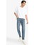 Slim Tapered Fit Dar Kalıp Normal Bel Daralan Paça Jean Pantolon G1300AX25AU 1