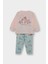 Kız Bebek 4'lü Pijama Takımı Unicorn Baskılı Uzun Kollu Penye Üst Uzun Alt F7201A525AU 2