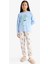 Kız Çocuk Disney Lilo & Stitch Pijama Takımı Uzun Kollu Üst Uzun Alt F7357A825AU 1
