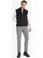 Slim Fit Dar Kesim Dik Yaka Astarlı Fermuarlı Cepli Mevsimlik Baharlık Süet Yelek F0246AX25AU 2
