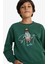 Erkek Çocuk Bisiklet Yaka Baskılı Sweatshirt F2851A825WN 4