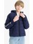 Erkek Çocuk Su Geçirmez Kapüşonlu Polar Astarlı Fermuarlı Şişme Mont E8389A825WN 4