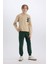 Erkek Çocuk 2'li Takım Kapüşonlu Baskılı Sweatshirt Eşofman Altı D4740A8NS 1