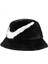 Sportswear Swoosh Apex Faux Fur Bucket Hat Black Unisex Suni Kürk Kova Şapka Siyah 1