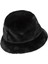Sportswear Swoosh Apex Faux Fur Bucket Hat Black Unisex Suni Kürk Kova Şapka Siyah 3