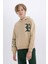 Erkek Çocuk 2'li Takım Kapüşonlu Baskılı Sweatshirt Eşofman Altı D4740A8NS 3