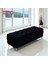 Puf Ascona Ayaklı Kapitoneli Dekoratif Düz 100x100x45 cm(Siyah) 1