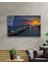 Gün Batımı Şehir Köprü Manzara Cam Tablo 4mm Dayanıklı Temperli Cam Sunset City Bridge Landscape Gl 2
