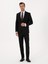 Erkek Siyah Slim Fit Yün Karışımlı Mikro Desenli Takım Elbise 50318023-VR046 1