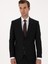 Erkek Siyah Slim Fit Yün Karışımlı Mikro Desenli Takım Elbise 50318023-VR046 3