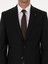 Erkek Siyah Slim Fit Yün Karışımlı Mikro Desenli Takım Elbise 50318023-VR046 7