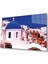 Mavi Beyaz Cam Tablo 4mm Dayanıklı Temperli Cam, Blue White Glass Wall Decor 1