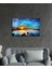 Kaya Deniz Manzara Cam Tablo 4mm Dayanıklı Temperli Cam Mountain Reflection Landscape Glass Table 4 6