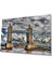 Şehir Köprü Manzara Cam Tablo 4mm Dayanıklı Temperli Cam City Bridge Landscape Glass Painting 4mm D 1