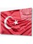 Türk Bayrağı Cam Tablo 4mm Dayanıklı Temperli Cam, Turkish Flag Glass Wall Art 1