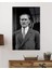 Atatürk Portre Siyah Beyaz Cam Tablo Hediyelik Büyük Tablo Ev Ofis Dekoru 2