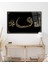 Vav , Allah ve Hz. Muhammed Cam Tablo Dini Islami Modern Ev Ofis Salon Hediyelik Tablo 1