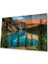 Dağ Yansıma Manzara Cam Tablo 4mm Dayanıklı Temperli Cam Mountain Reflection Landscape Glass Table 1