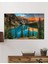 Dağ Yansıma Manzara Cam Tablo 4mm Dayanıklı Temperli Cam Mountain Reflection Landscape Glass Table 2