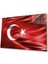 Kırmızı Dalgalı Türk Bayrağı Cam Tablo Red Wavy Turkish Flag Glass Painting 1