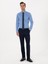 Erkek Koyu Mavi Slim Fit %100 Pamuk Klasik Gömlek 50318179-VR032 4
