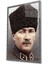 Atatürk Cam Tablo 4mm Dayanıklı Temperli Cam, Atatürk Glass Wall Art 1