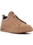 Erkek Vizon Bağcıklı Nubuk Deri Sneaker 25WFD6970V3 6