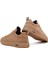 Erkek Vizon Bağcıklı Nubuk Deri Sneaker 25WFD6970V3 10