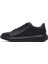 Erkek Siyah Bağcıklı Kalın Tabanlı Deri Sneaker 25WFD685318 2