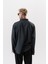 Erkek Uzun Kol Oversize Vual Gömlek Siyah 3