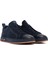 Erkek Lacivert Bağcıklı Nubuk Deri Sneaker 25WFD6970V3 3