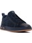 Erkek Lacivert Bağcıklı Nubuk Deri Sneaker 25WFD6970V3 6