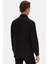 Slim Fit Siyah Italyan Yaka Armürlü Uzun Kollu Kolay Ütülenebilir Nefes Alan Dört Mevsim Gö 2HF02ORT3185 6