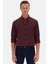 Ds Damat Slim Fit Mürdüm Oxford Düğmeli Yaka Kolay Ütülenebilir Nakış Detaylı Pamuklu Gömlek 4HC02ORT03265 3