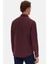 Ds Damat Slim Fit Mürdüm Oxford Düğmeli Yaka Kolay Ütülenebilir Nakış Detaylı Pamuklu Gömlek 4HC02ORT03265 4