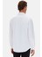 Slim Fit Beyaz Italyan Yaka Armürlü Uzun Kollu Kolay Ütülenebilir Nefes Alan Dört Mevsim Gömlek 2HF02ORT3185 4