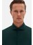 Slim Fit Koyu Yeşil Italyan Yaka Armürlü Uzun Kollu Kolay Ütülenebilir Nefes Alan Dört Mevsim Gömlek 2HF02ORT3185 3