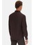 Slim Fit Acı Kahve Oxford Düğmeli Yaka Kolay Ütülenebilir Nakış Detaylı Pamuklu Gömlek 4HC02ORT03265 5