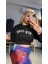 Siyah Crop Sweatshirt 1