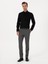 Erkek Siyah Slim Fit Uzun Kollu Basic Gömlek 50319721-VR046 4