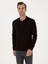 Erkek Kahverengi Regular Fit Pamuk Karışımlı Polo Yaka Basic Triko Kazak 50318673-VR029 1